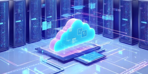 Hybrid Cloud Integration Architecture, a hybrid cloud integration architecture within a data center concept with an image depicting seamless integration between on-premises infrastructure	