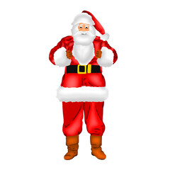 Santa Claus expression happy and proud
