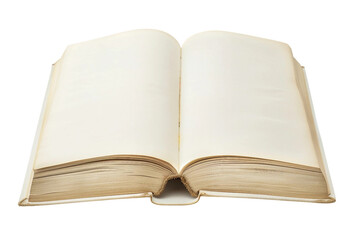 Obraz premium Classic blank hardcover book ready for personal stories and creativity isolated on transparent background