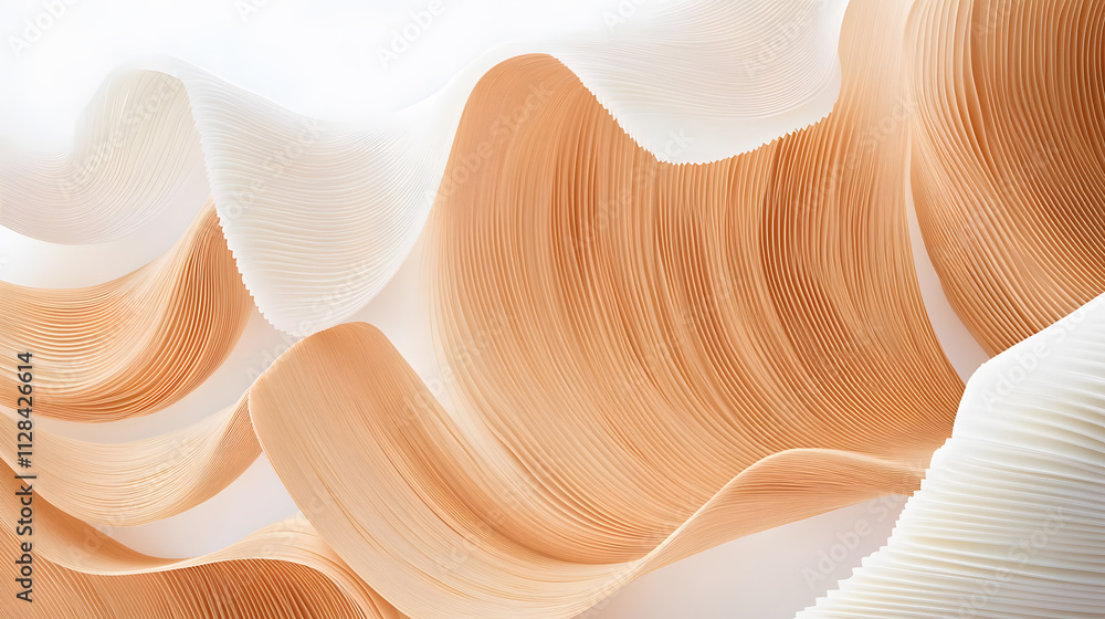 Poster fluid artistic waves abstract composition digital art minimalist setting close-up view visual aesthe