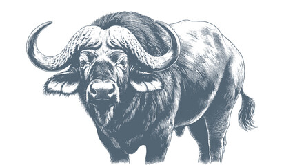 Naklejka premium Buffalo Vector