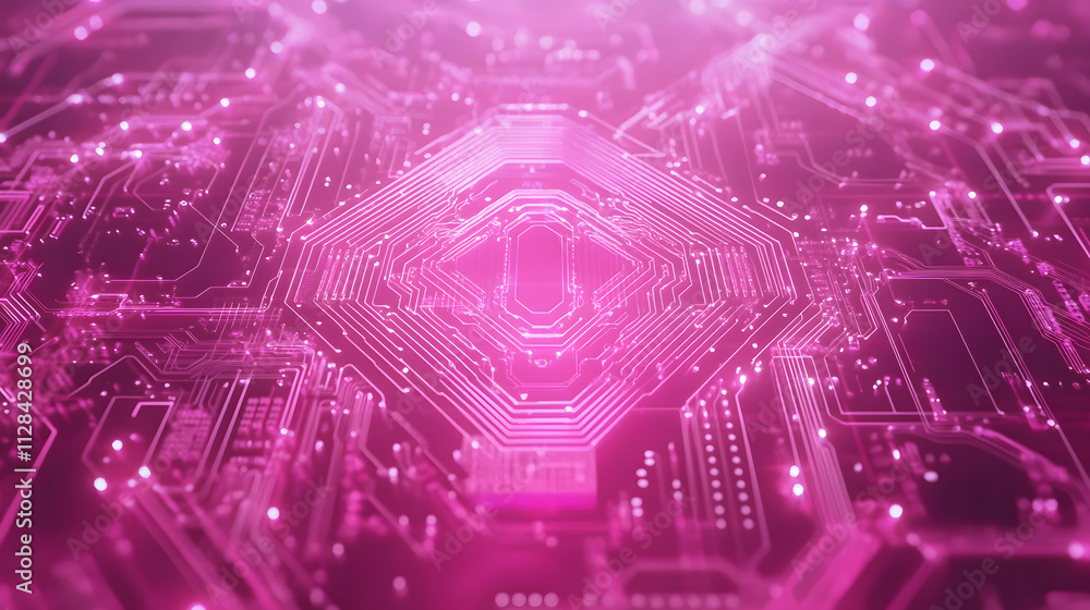 Aufkleber exploring digital technology advancements cyber space abstract art futuristic environment close-up v