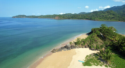 Aerial view Beach and coastline at Nioumachoua, Moheli Island, Comoros
