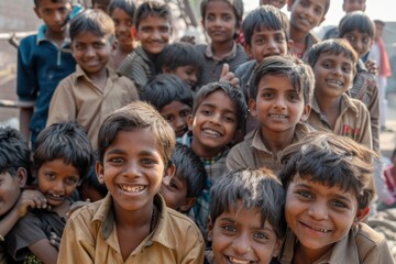 Unidentified group of children