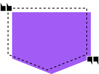 Colorful quote frames. Speech bubbles with quotation marks. Blank text message box for quotes. Blog post template illustration.