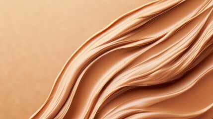 Obraz premium Melted liquid chocolate background texture. Mocha Mousse. Flat lay, top view 