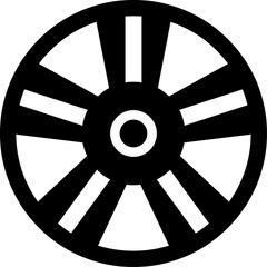 Car Wheel rims icon illustration