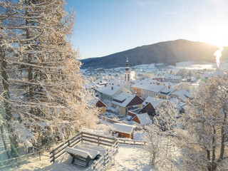 Naklejka premium Mauterndorf im Winter