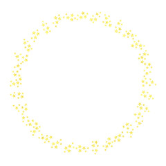 星のフレーム（金色、キラキラ、ラメ、グリッター、スパンコール）