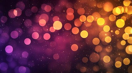 Golden bokeh lights creating a festive and celebratory atmosphere.