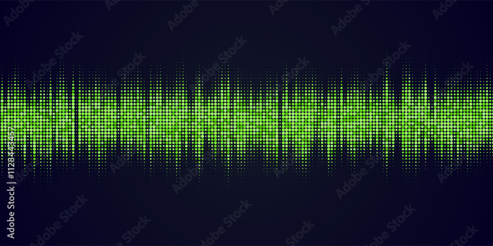 Poster an abstract graphic element for design. the illustration consists of round particles.