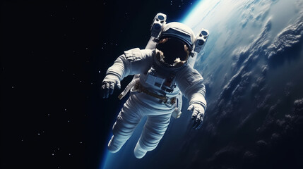 astronaut on the moon