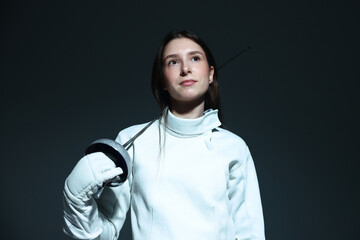 Fencing sport.