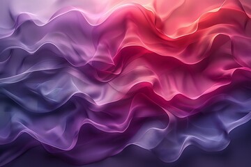 Obraz premium Vibrant Abstract Waves of Multicolored Fabric for Design and Decoration