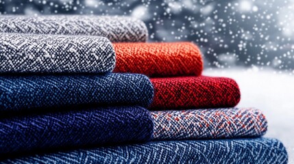 Collection of raw knitted materials showcasing texture, softness, and craftsmanship