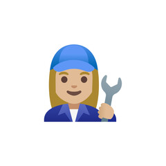 Female Mechanic Emoji
