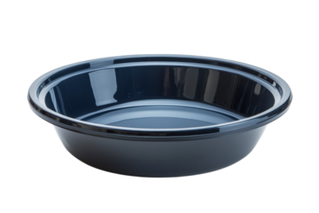 Simple black plastic bowl suitable for various serving and storage needs at home or events