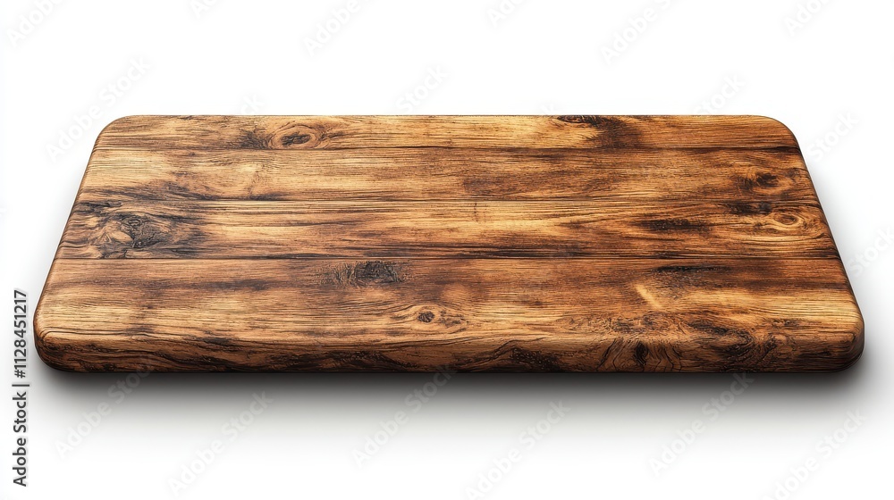Poster exceptionally long table with a wooden textured surface perspective from above illustration in the h
