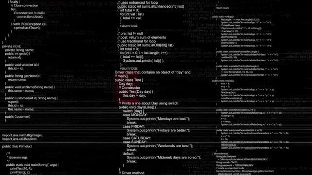 Software update. Technology, programming hacking metaverse, algorithm and network information. Binary code Program source code or Hacker concept digital technology security, hacking or programming
