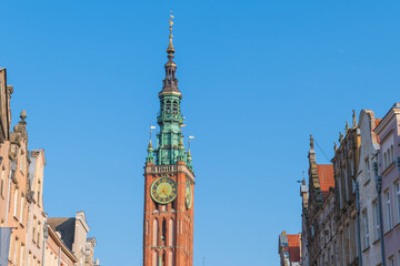 Obraz premium Gdansk Main Town Hall. a historic Ratusz.