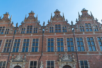 Naklejka premium The Great Armoury in Gdansk, Poland. Tourist attractions.