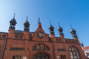 Market hall. Old town, Gdansk, Poland. Tourist attractions.