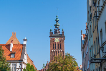 St. Catherine's Church. the oldest church in Gdansk, Poland.