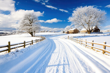 Naklejka premium Dorset In Winter