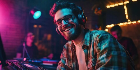 Fototapeta premium DJ at a Nightclub