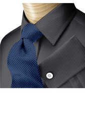 Plaid check shirt with smart tie.