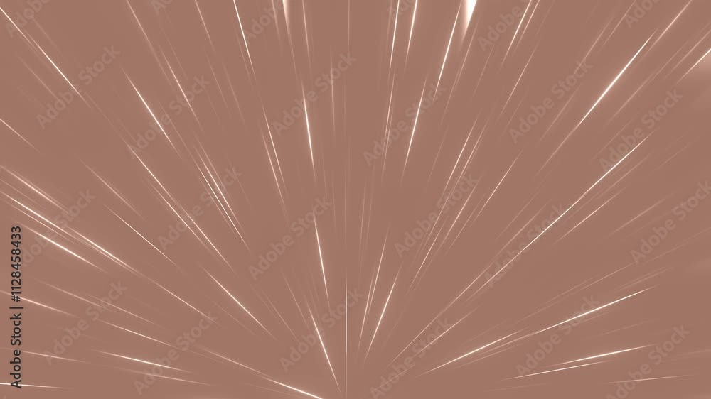 Poster Mocha mousse light ray animation, presentation abstract laser beam background