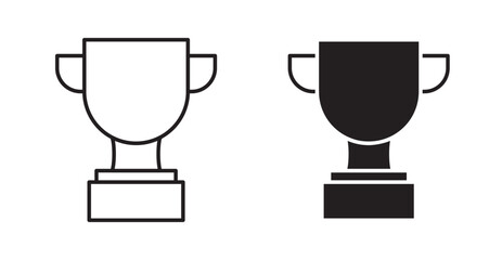 Trophy Icon set. vector illustration set