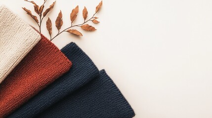 Collection of raw knitted materials showcasing texture, softness, and craftsmanship