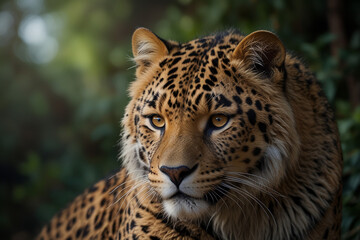 close up of a leopard