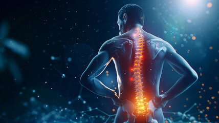 Young Man Experiencing Severe Lower Back Pain