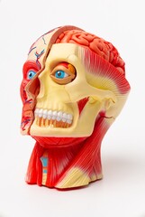 Human head anatomy model for education
