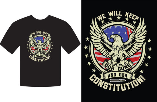 2nd amendment t shirt design concept for Usa people