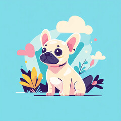 frenchie illustration