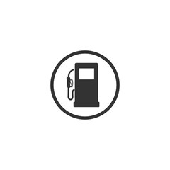 Gas station icon isolated on transparent background