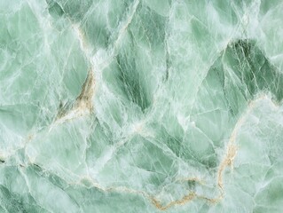 This is a close up view showcasing a detailed green marble texture
