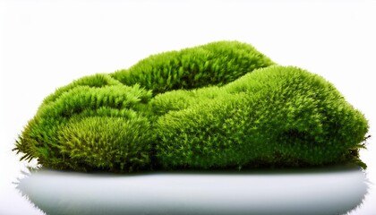 green grass in the grass isolated on white