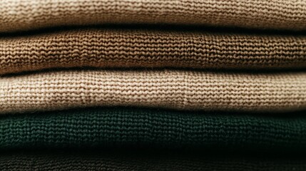 Collection of raw knitted materials showcasing texture, softness, and craftsmanship