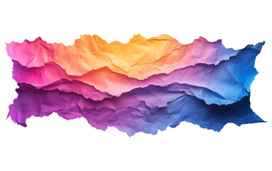 Fototapeta premium Colorful Torn Paper Background with Gradient Effect