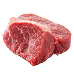 Raw meat isolated in a transparent background