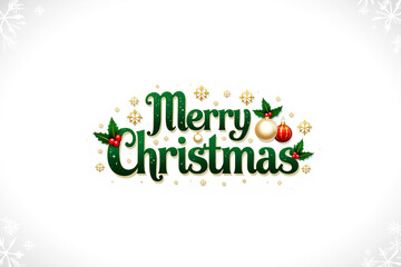 merry christmas lettering design