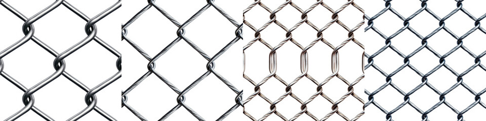 Naklejka premium Interlocking metallic grid pattern with a seamless repetitive geometric design Abstract industrial background with a clean modern minimalist aesthetic