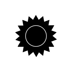 Sun vector icon. Summer illustration sign. hot symbol or logo.