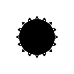 Sun vector icon. Summer illustration sign. hot symbol or logo.