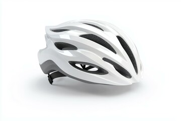 Fototapeta premium A white helmet with a black stripe