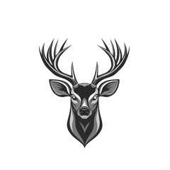 Fototapeta premium Deer head mascot logo vector illustration on transparent background